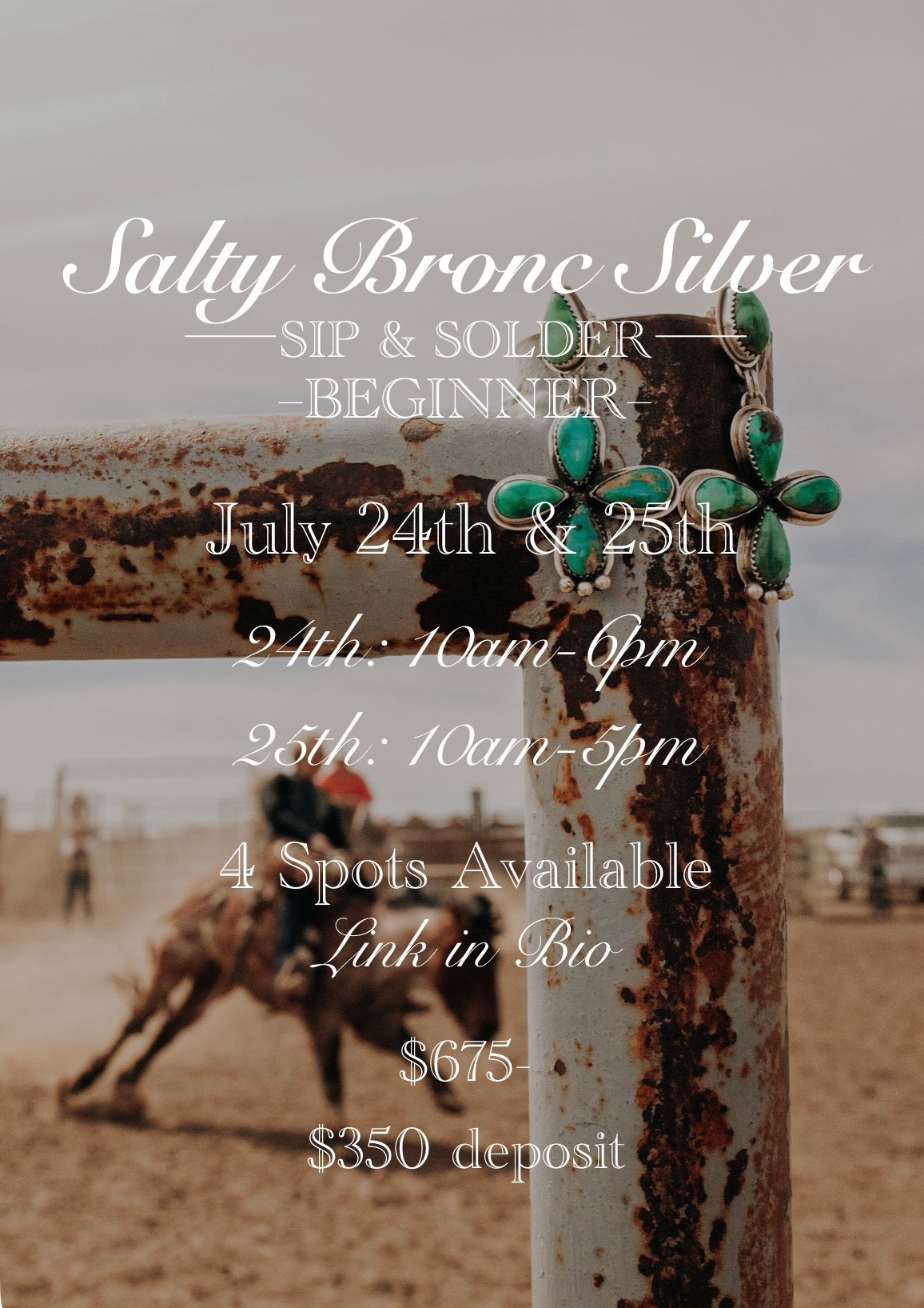 July 24th & 25th Beginner Silversmithing Class
