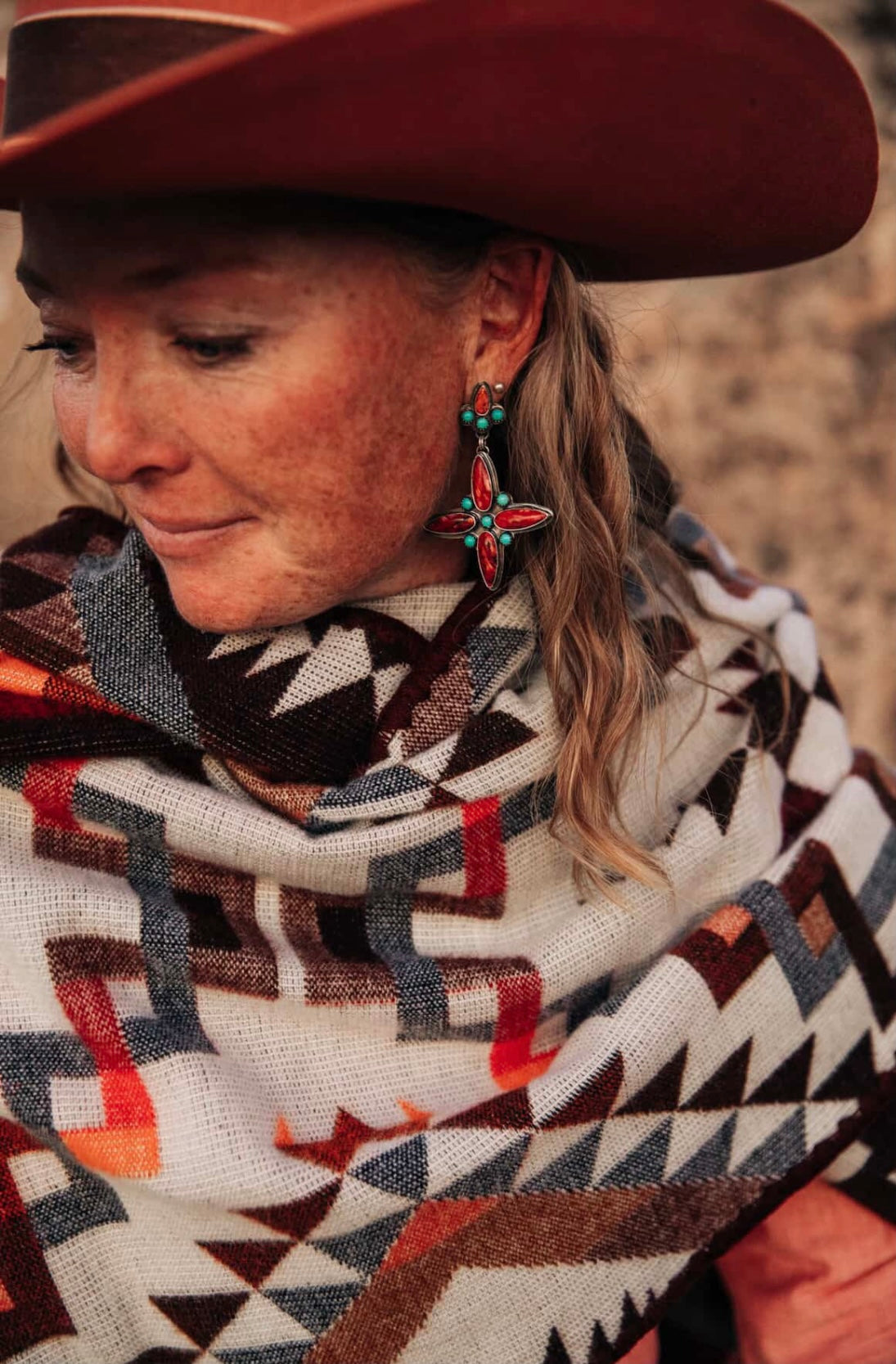 Indian Paintbrush Earrings